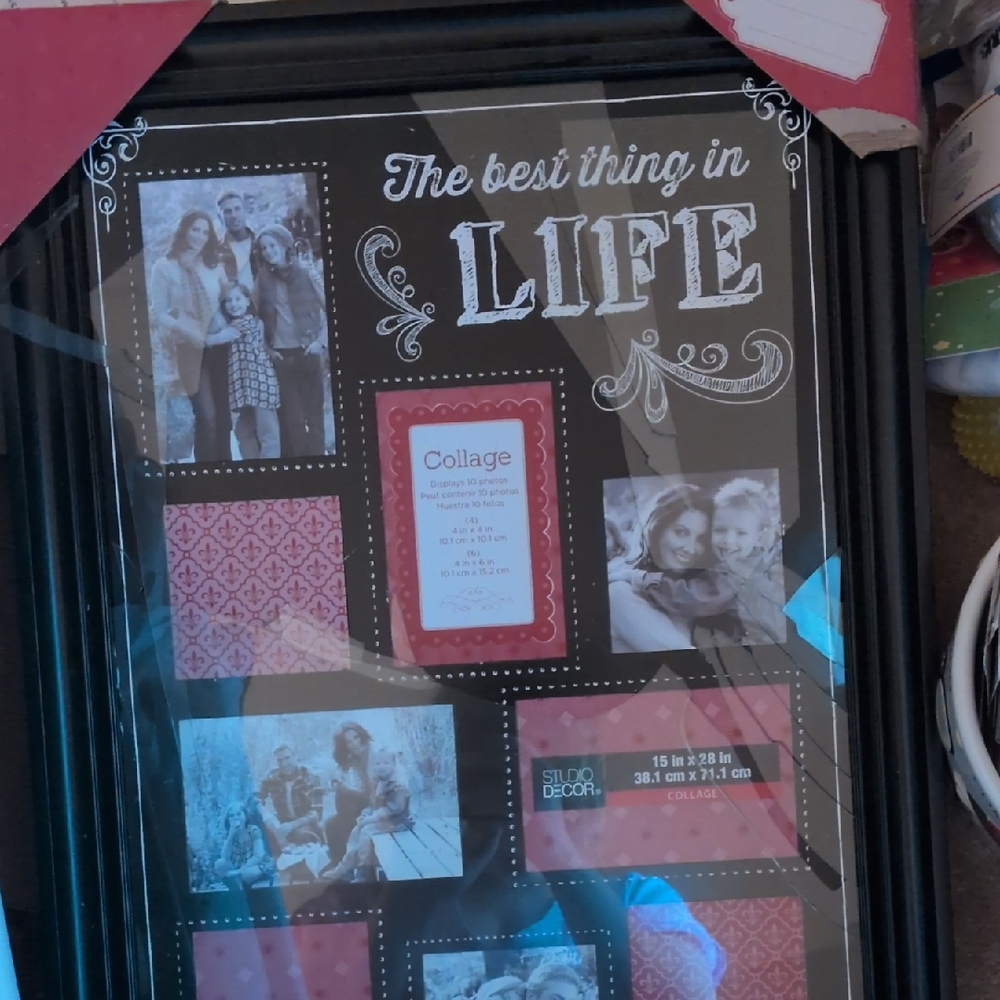 Studio Decor Black and Pink Picture Frame Accents